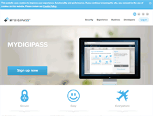 Tablet Screenshot of mydigipass.com